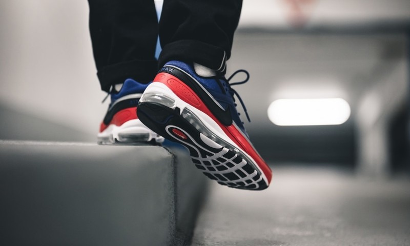 Air max 97 navy blue red online